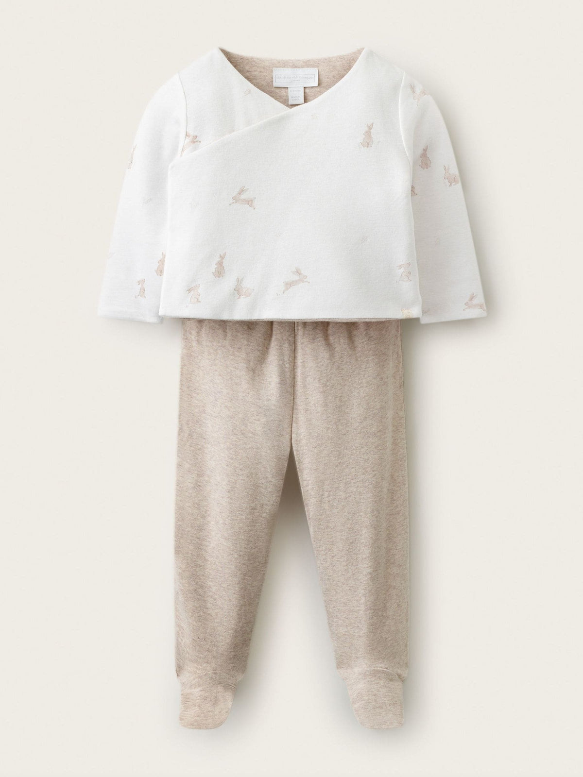 Dsiney Kidz - The White Company Grey Playful Bunnies Jacket & Leggings Set image 1