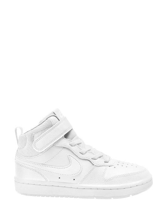 Nike White Junior Court Borough Mid Trainers image 1