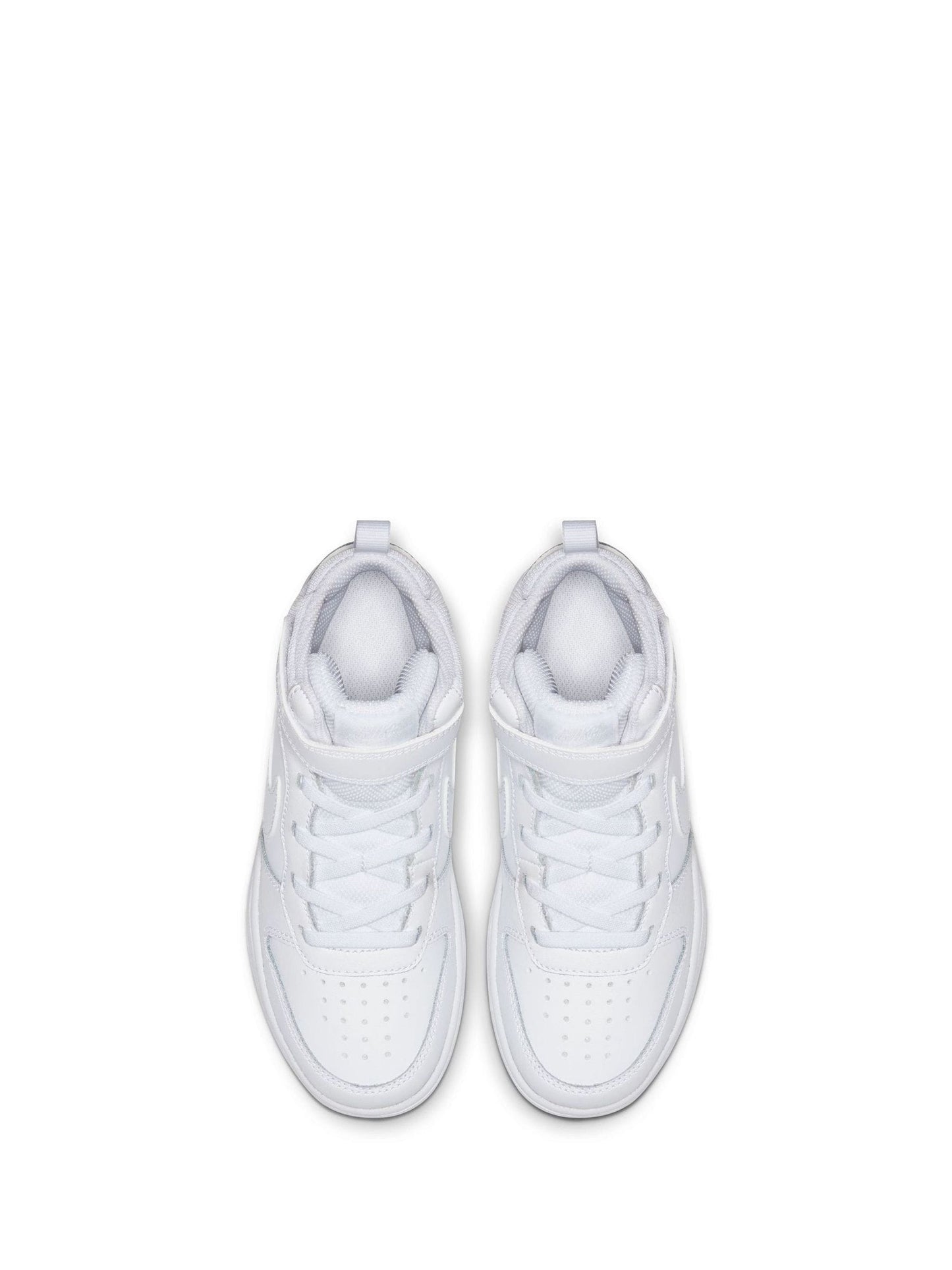 Nike White Junior Court Borough Mid Trainers image 6