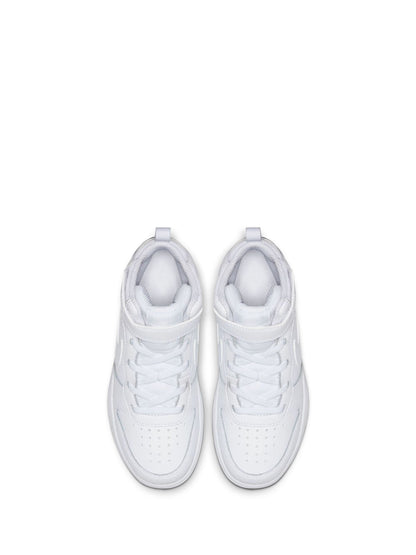Nike White Junior Court Borough Mid Trainers image 6