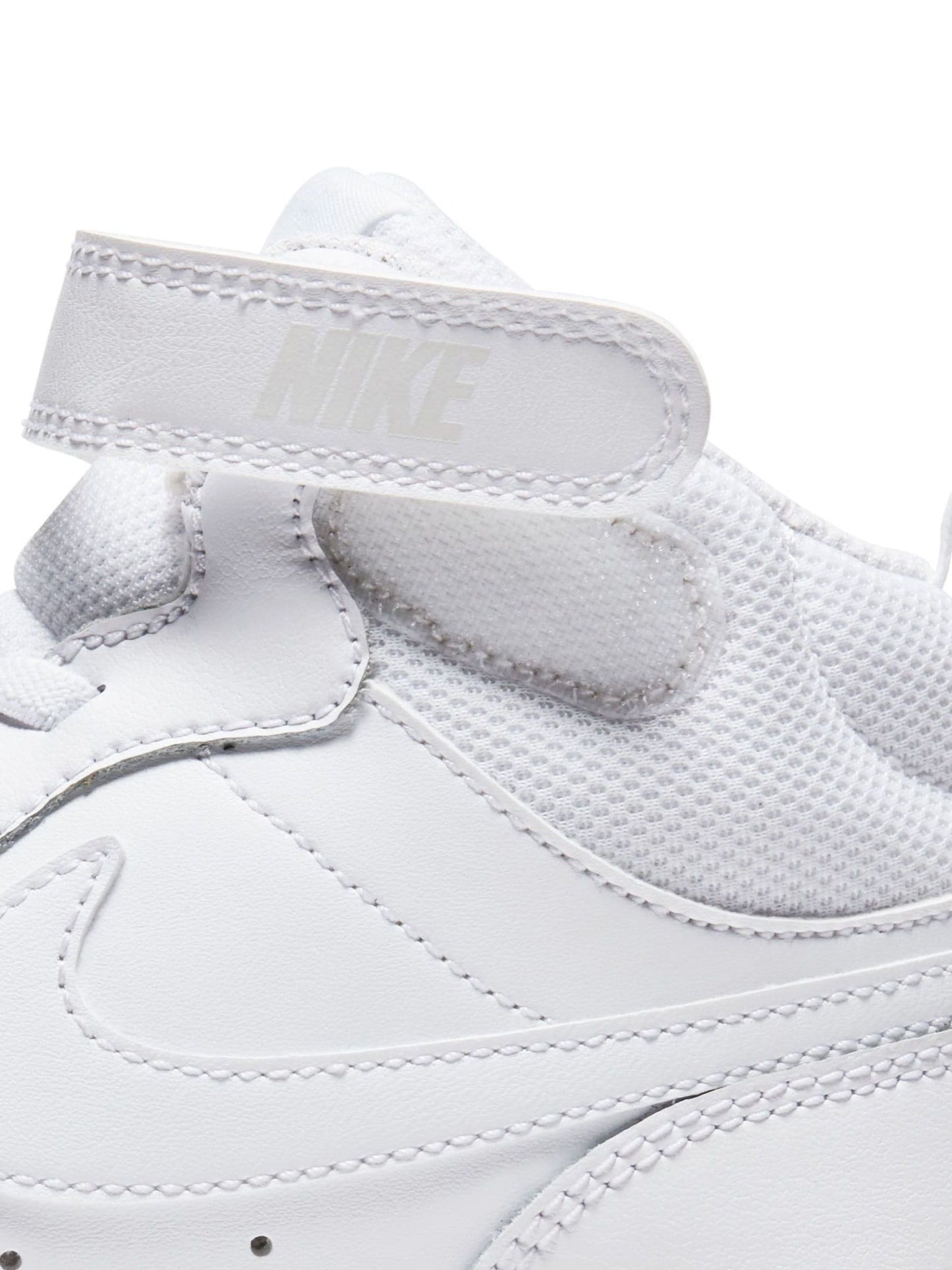 Nike White Junior Court Borough Mid Trainers image 7