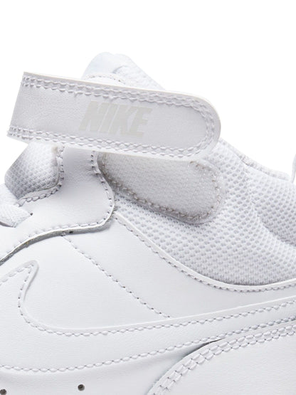 Nike White Junior Court Borough Mid Trainers image 7