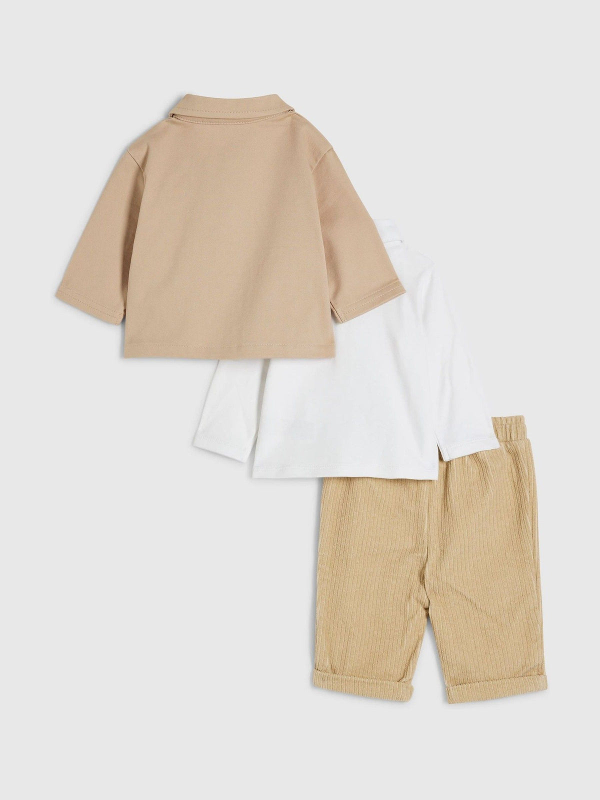 River Island Cream Bear Shacket 3 Piece Set - image 2