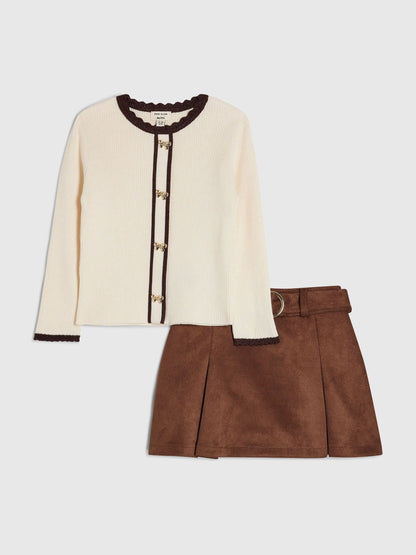 River Island Brown Suedette Skorts Set - image 1