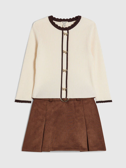 River Island Brown Suedette Skorts Set - image 3