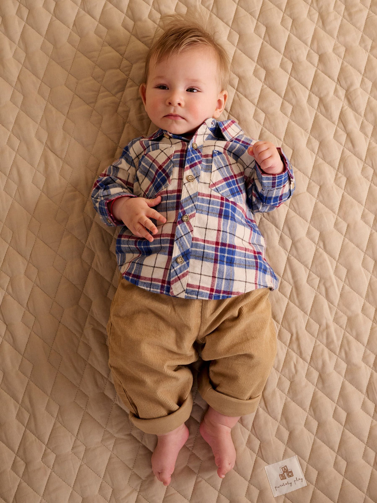 Purebaby Brown Woodland Check Shirt - image 1