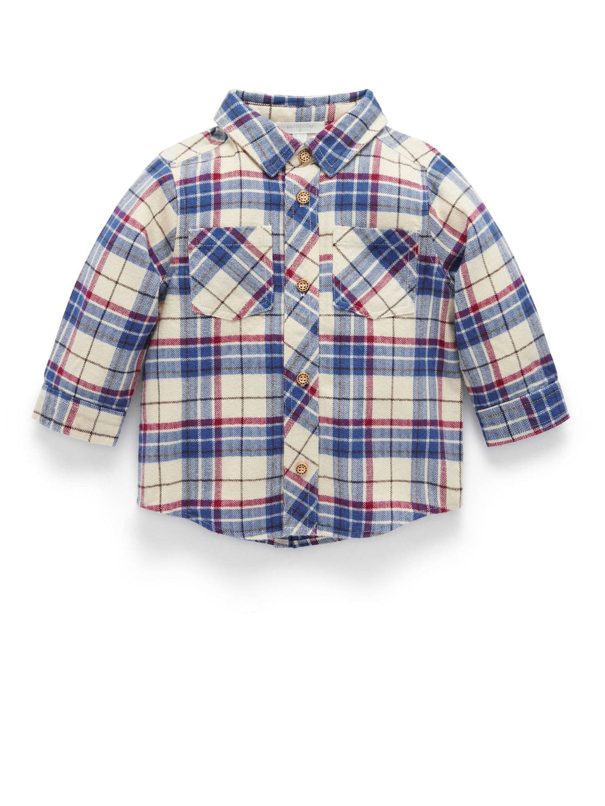 Purebaby Brown Woodland Check Shirt - image 3