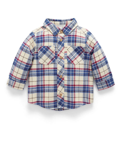 Purebaby Brown Woodland Check Shirt - image 3
