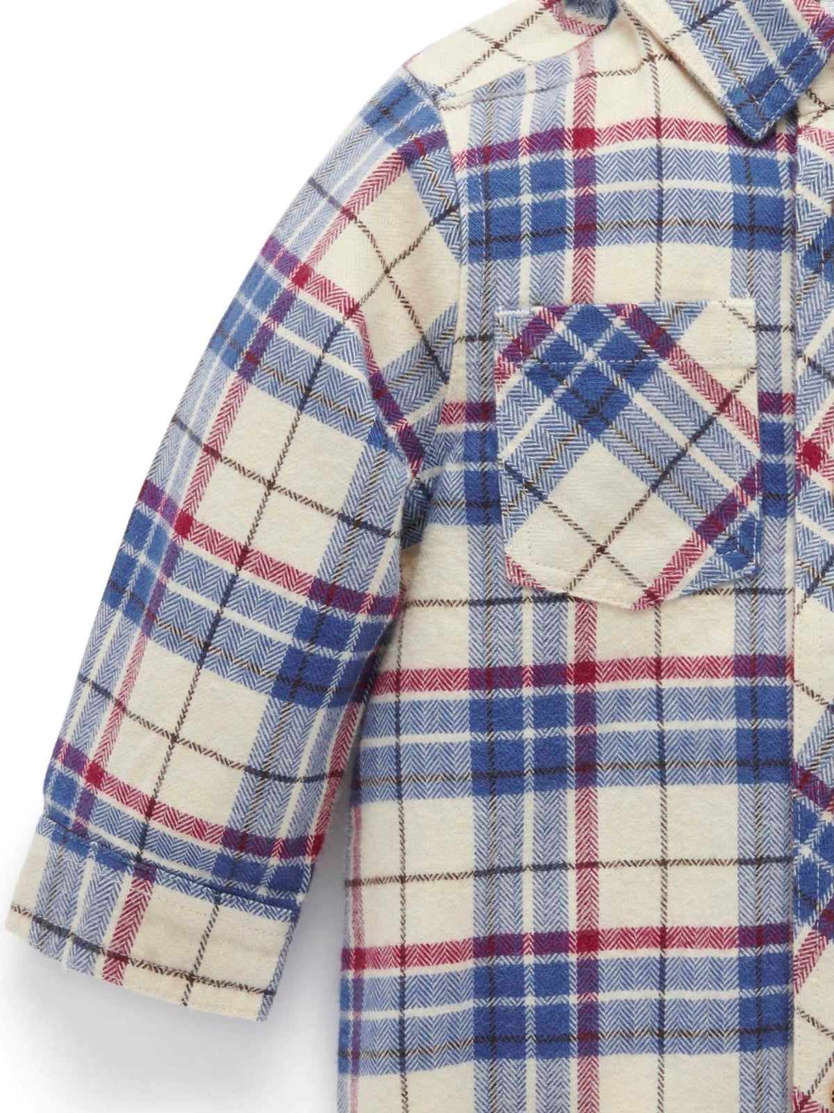 Purebaby Brown Woodland Check Shirt - image 4