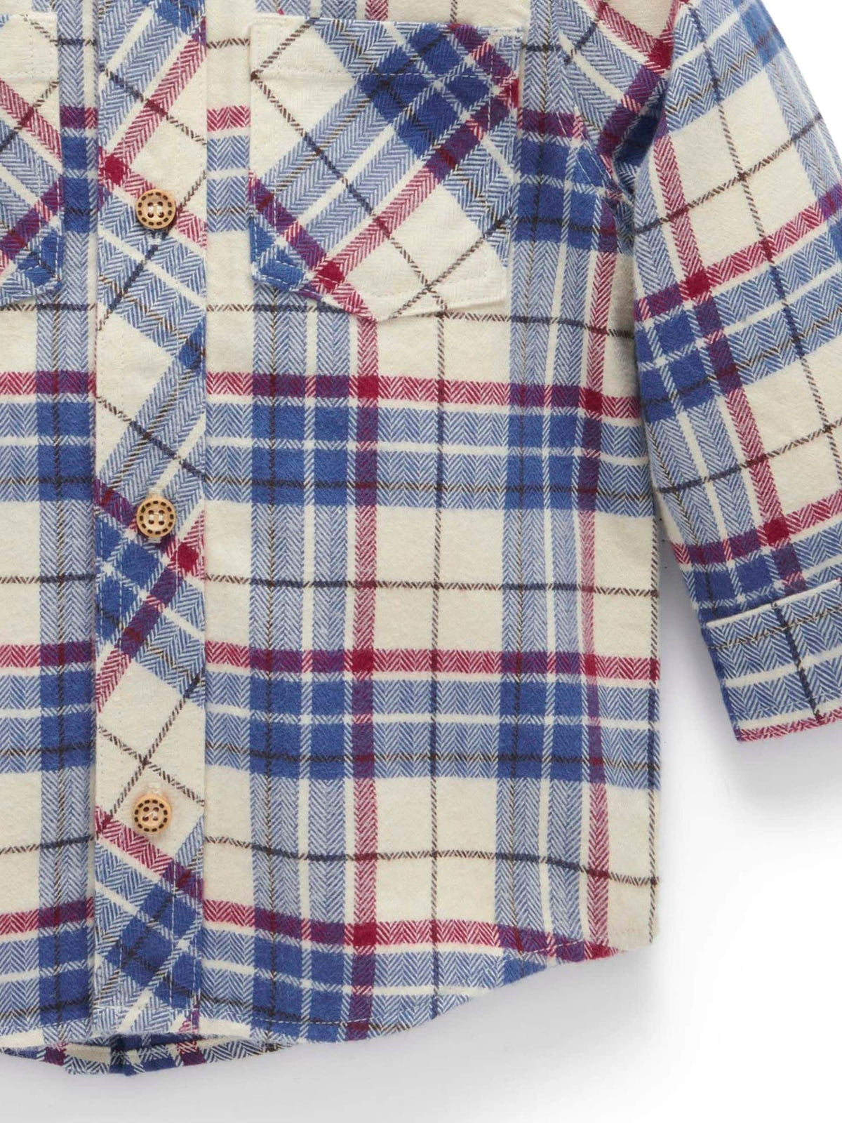 Purebaby Brown Woodland Check Shirt - image 5