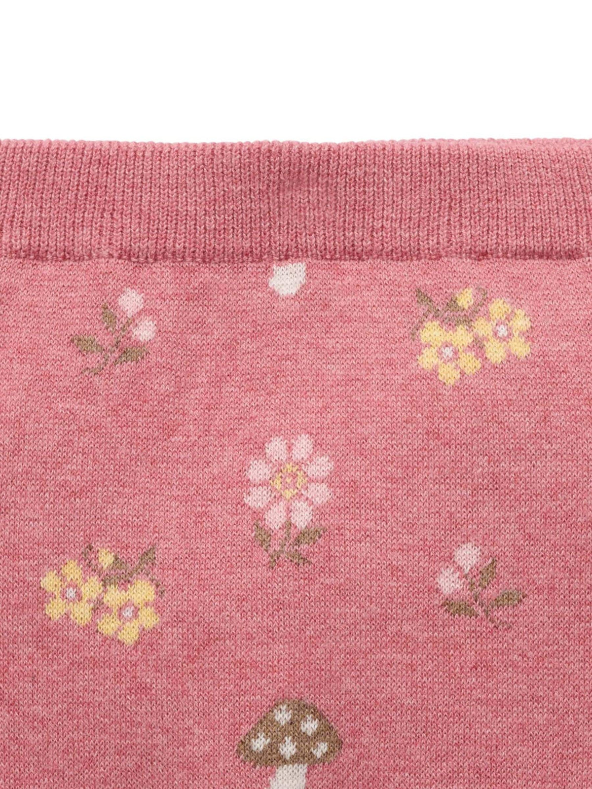 Purebaby Pink Magical Forest Toadstool Knit Leggings - image 5