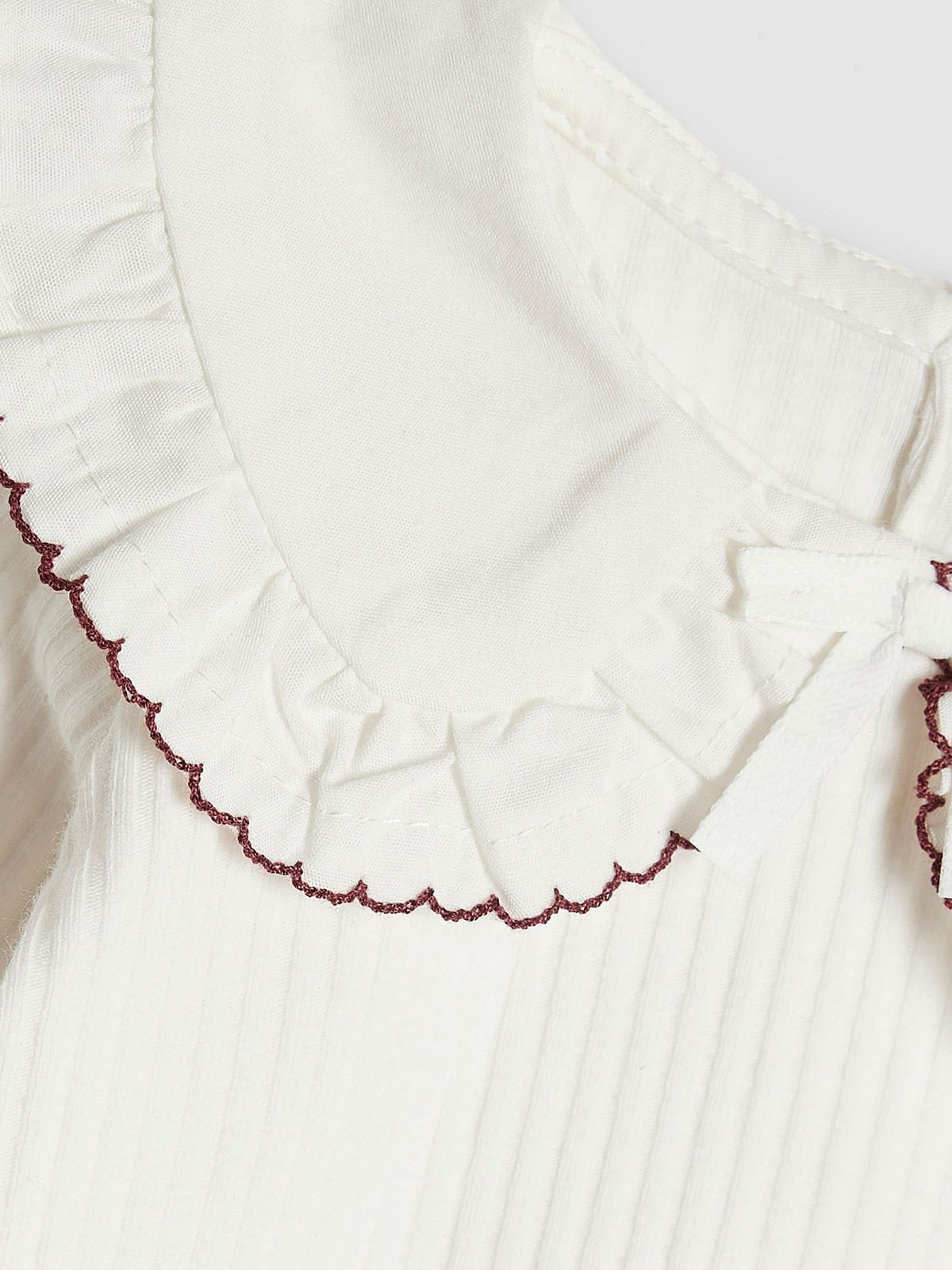River Island Cream Bow Frill Bloomer 3 Piece Set - image 4