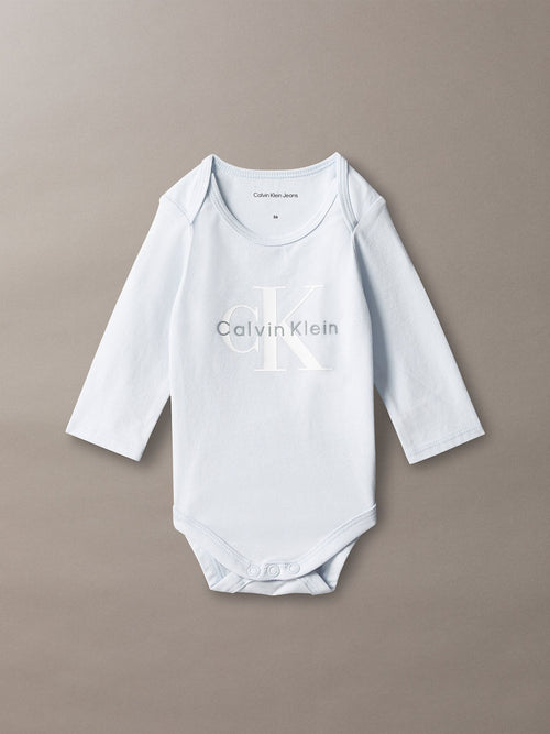 Dsiney Kidz - Calvin Klein Blue Newborn Signature Logo Bodysuit image 1