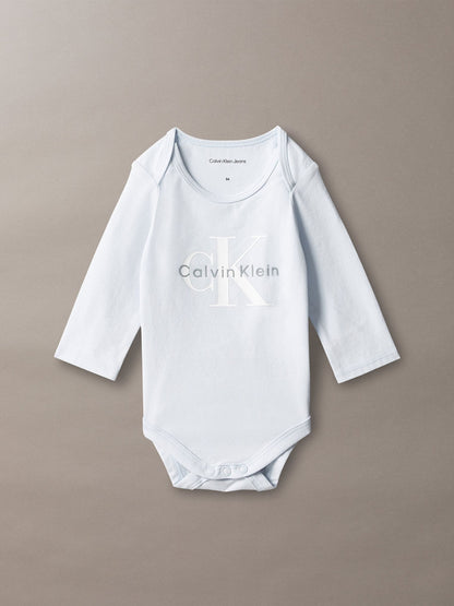 Dsiney Kidz - Calvin Klein Blue Newborn Signature Logo Bodysuit image 1