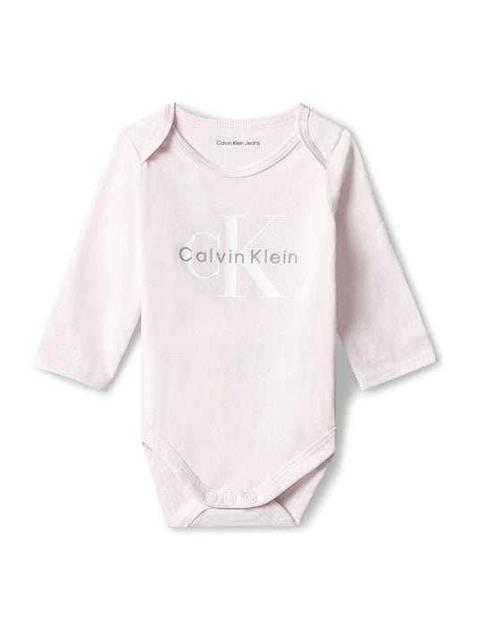 Dsiney Kidz - Calvin Klein Purple Newborn Signature Logo Bodysuit image 2