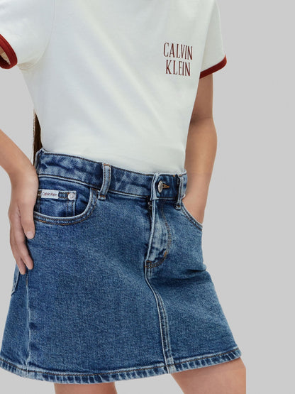 Dsiney Kidz - Calvin Klein Blue Denim Skirt image 4