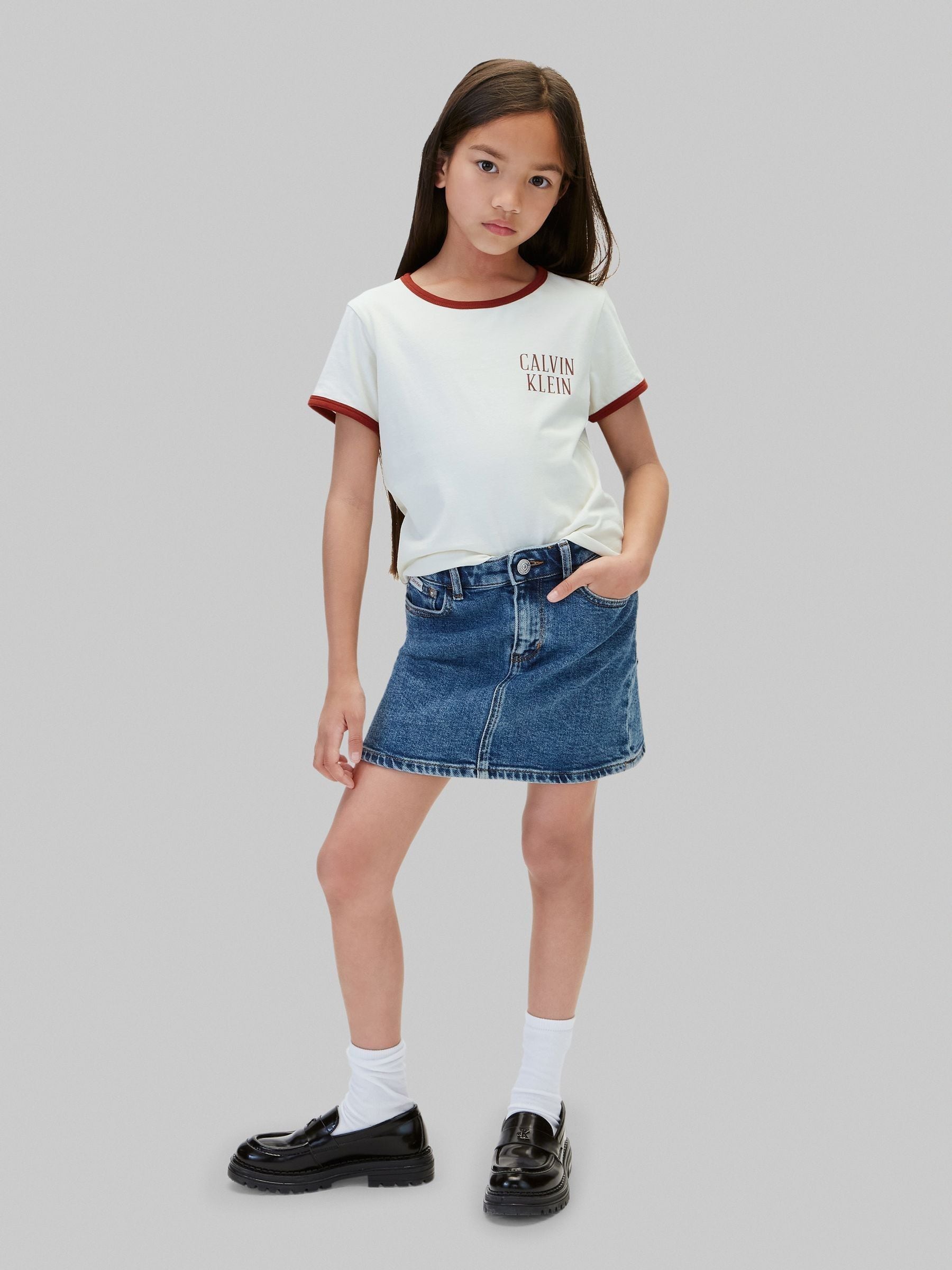 Dsiney Kidz - Calvin Klein Blue Denim Skirt image 5