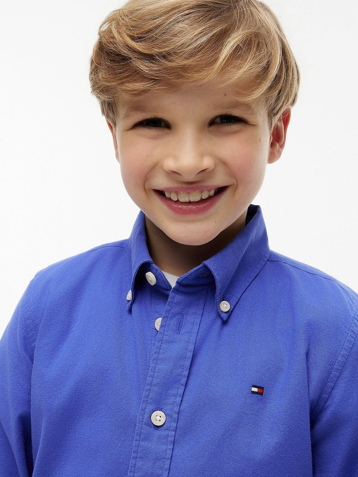 Dsiney Kidz - Tommy Hilfiger Noble Blue Essential Button-Down Oxford Shirt image 3