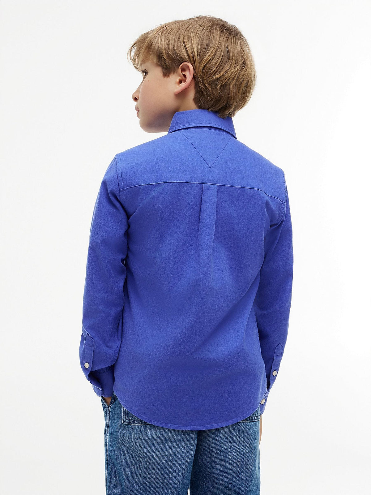 Dsiney Kidz - Tommy Hilfiger Noble Blue Essential Button-Down Oxford Shirt image 4