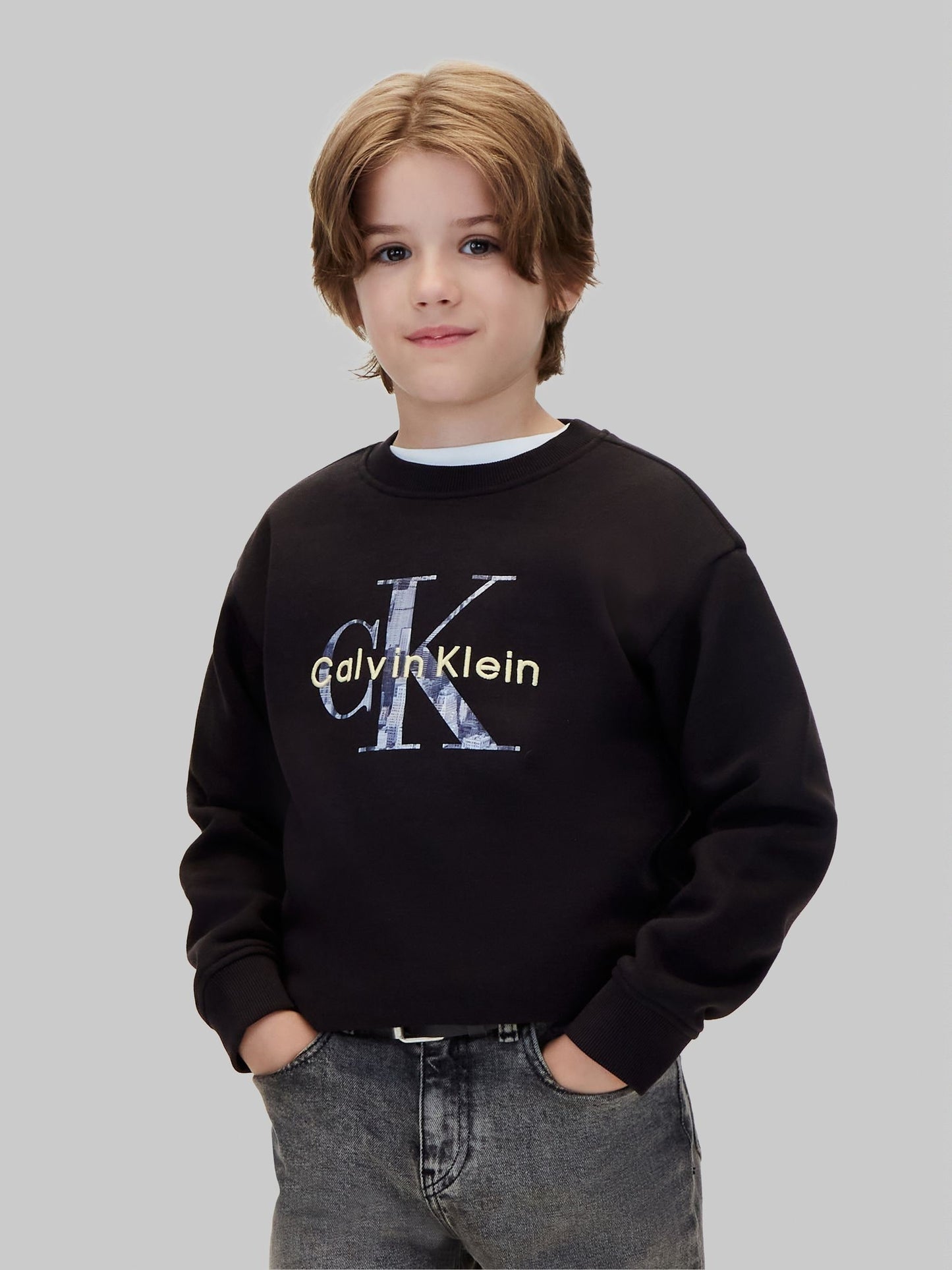 Dsiney Kidz - Calvin Klein Blue Logo Sweatshirt image 1