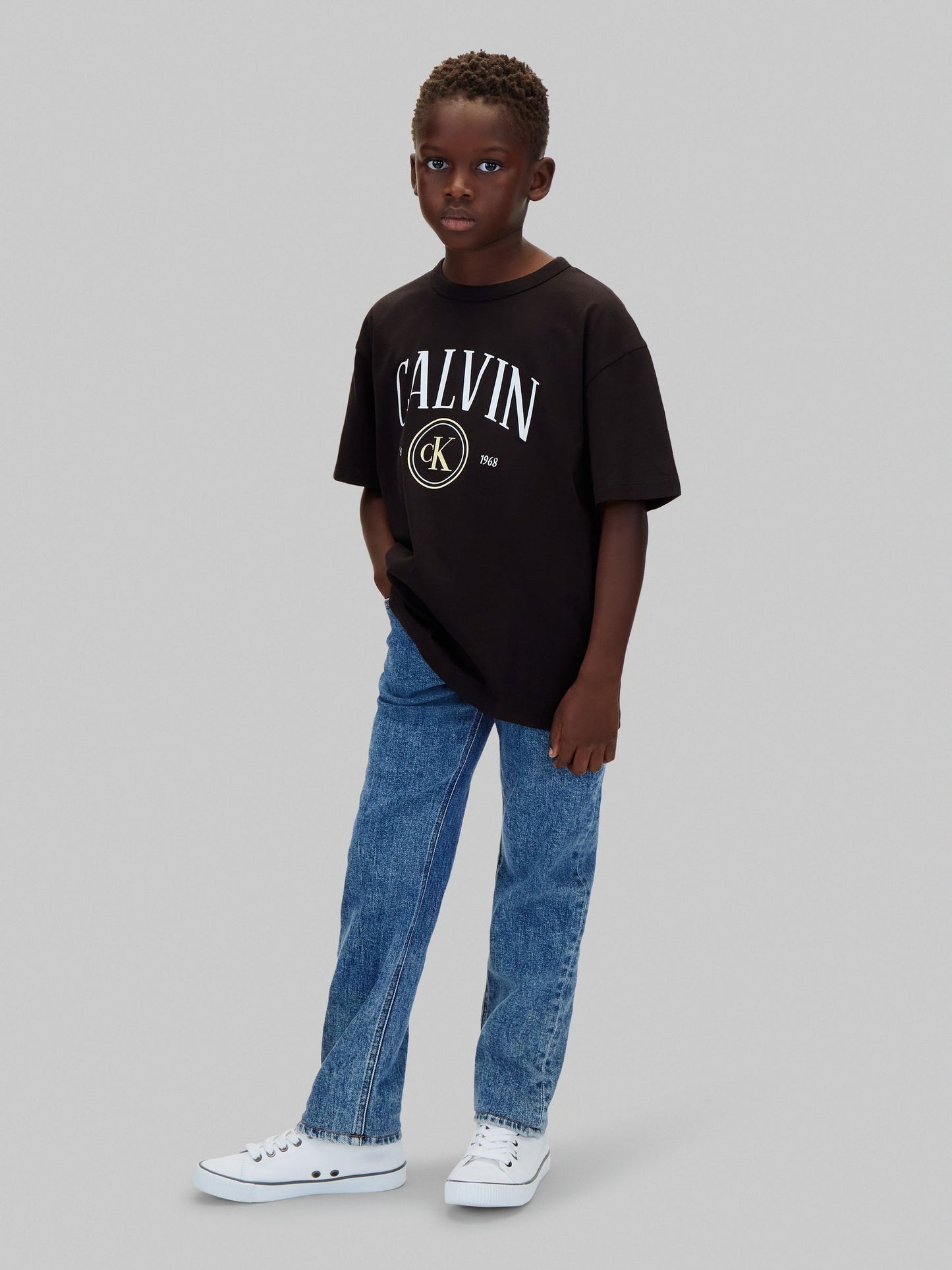 Dsiney Kidz - Calvin Klein PVH Black Graphic Logo T-Shirt image 3
