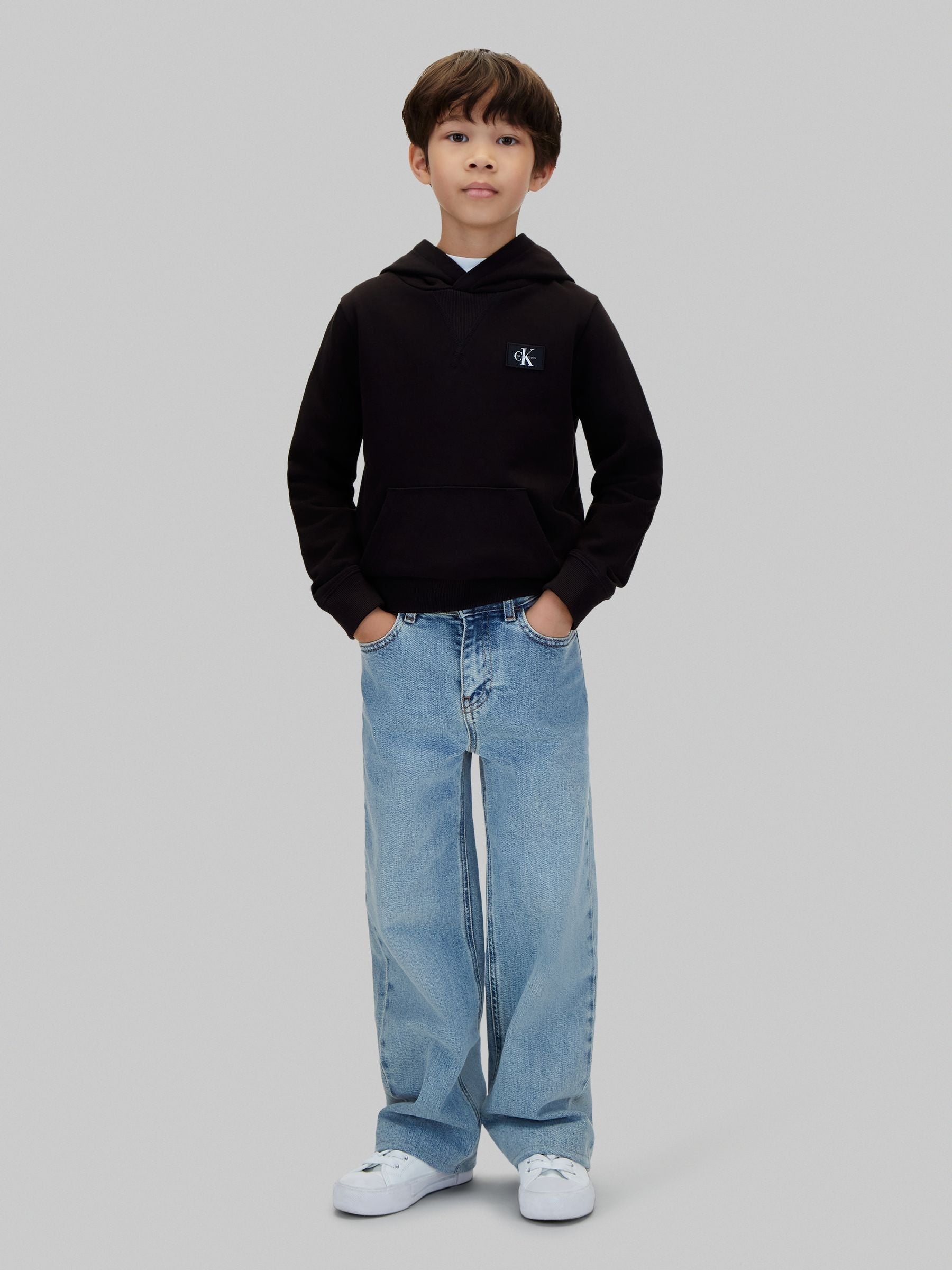 Dsiney Kidz - Calvin Klein Blue Signature Logo Hoodie image 1