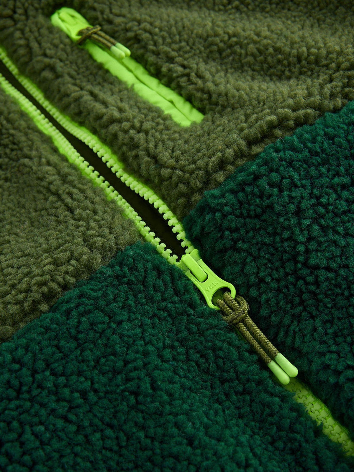 Dsiney Kidz - Boden Green 2-in-1 Borg Mix Panel Jacket image 3