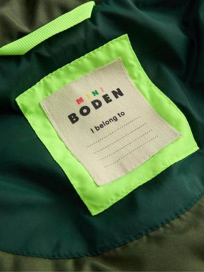 Dsiney Kidz - Boden Green 2-in-1 Borg Mix Panel Jacket image 4