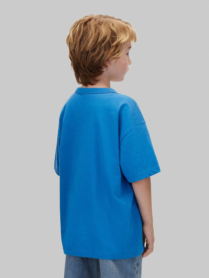 Dsiney Kidz - Calvin Klein Blue Graphic Logo T-Shirt image 3