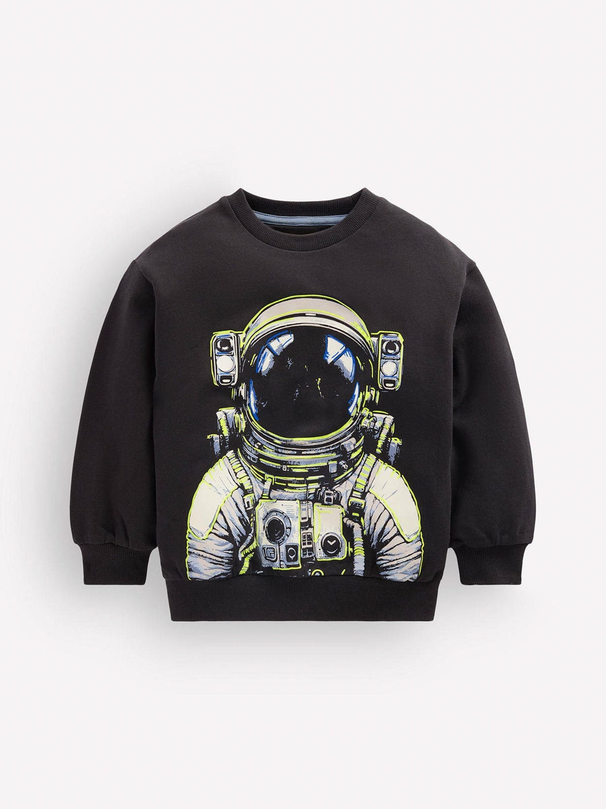 Dsiney Kidz - Boden Grey Glow Printed Astronaut Sweatshirt image 1
