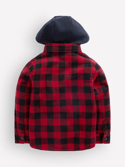 Dsiney Kidz - Boden Red Borg Lined Hooded Shirt image 2