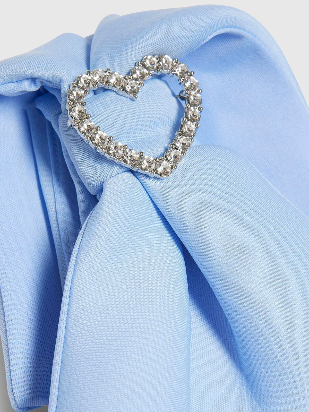 River Island Blue Asymmetric Bow Scuba Dress - image 3