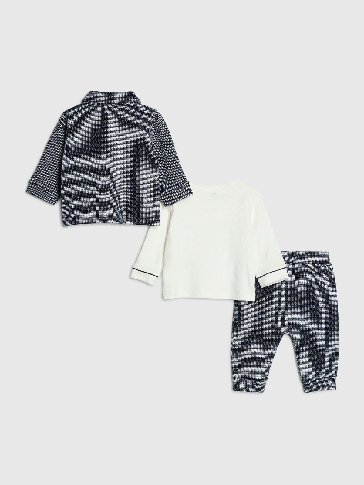 River Island Blue Jacquard Shacket Top & Leggings Set - image 2