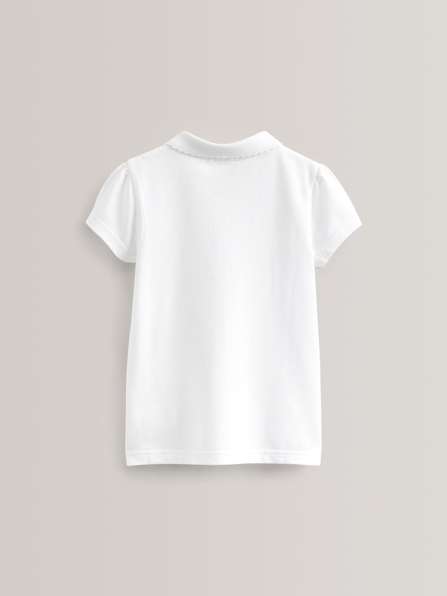 Dsiney Kidz - White Regular Fit Girls 5 Pack 100% Cotton Short Sleeve Polo Shirts (3-16yrs) image 3