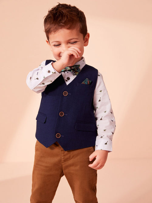 Dsiney Kidz - Ginger Tan Stretch Chino Trousers (3mths-7yrs) image 1