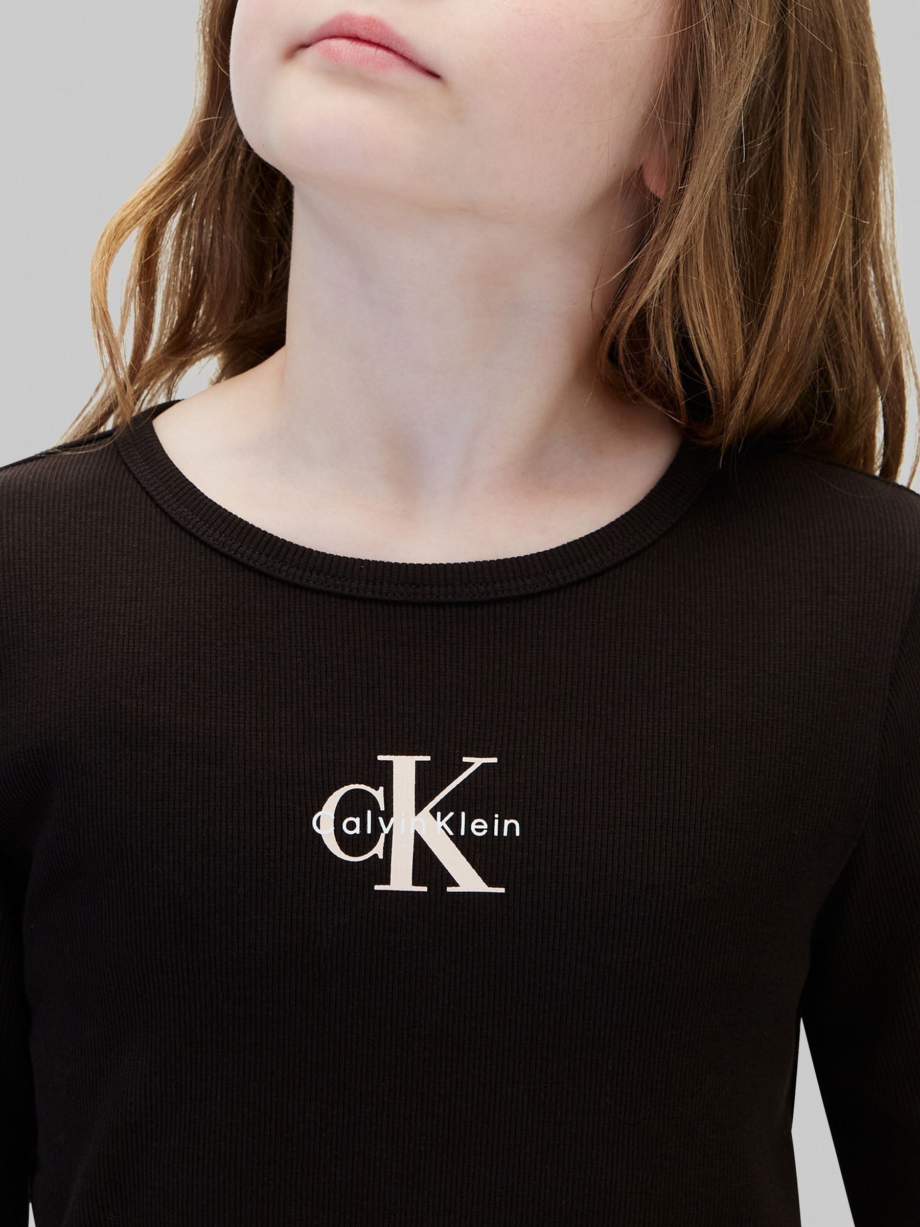 Dsiney Kidz - Calvin Klein PVH Black Long Sleeve Logo T-Shirt image 4