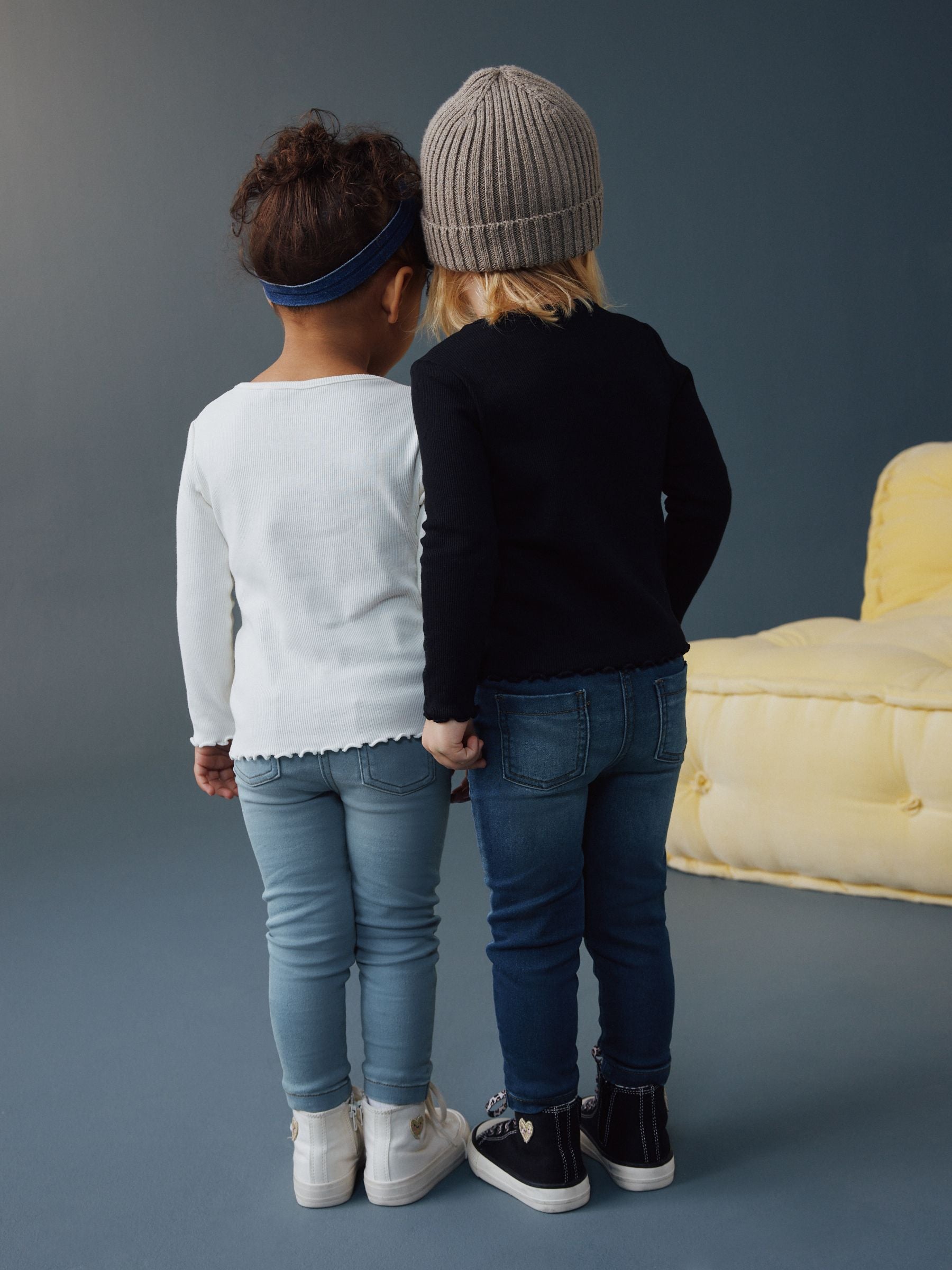 Dsiney Kidz - Mid Blue/Light Blue Denim 2 Pack Elasticated Waist Jeggings (3mths-7yrs) image 4