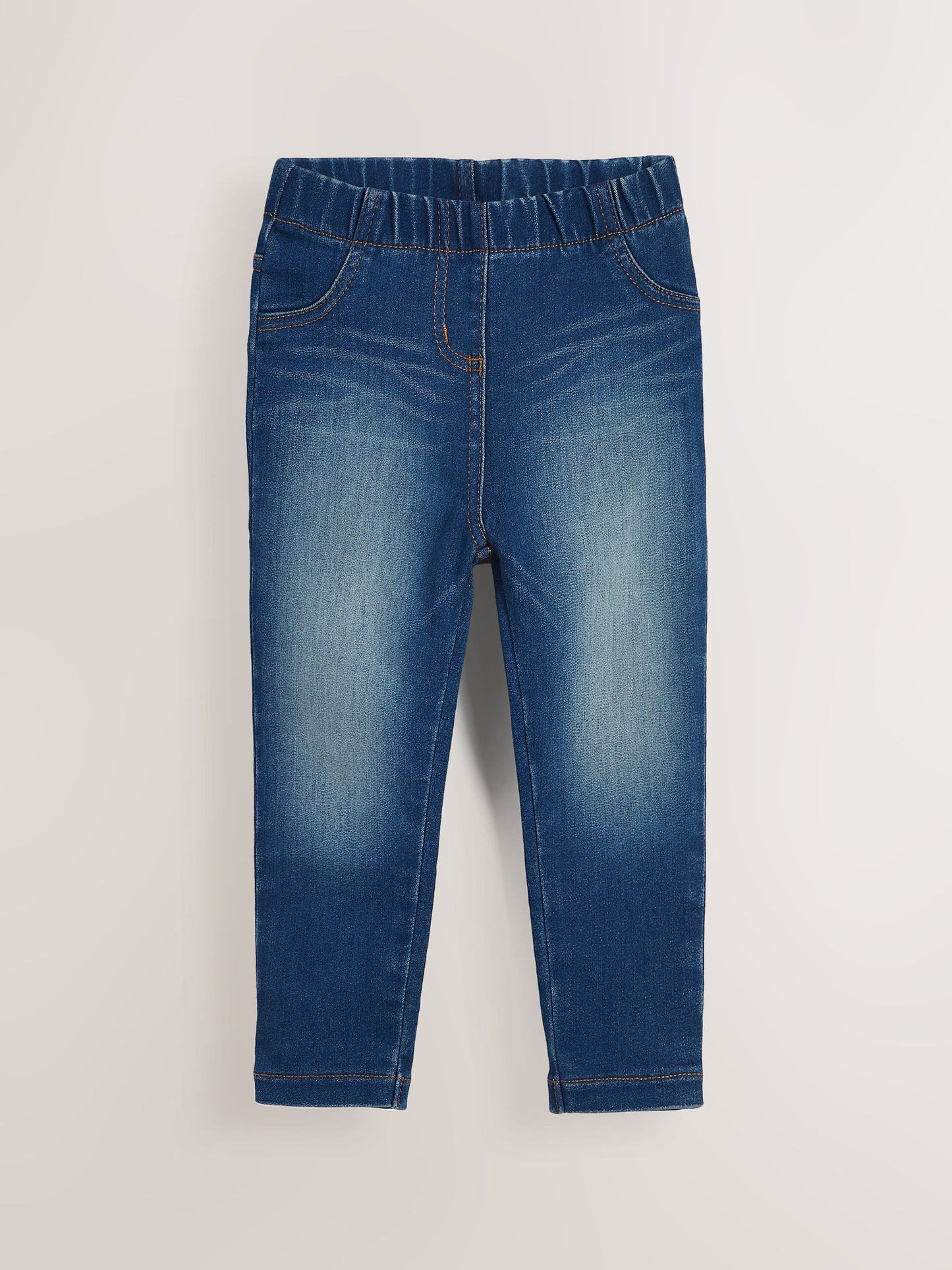 Dsiney Kidz - Mid Blue/Light Blue Denim 2 Pack Elasticated Waist Jeggings (3mths-7yrs) image 7