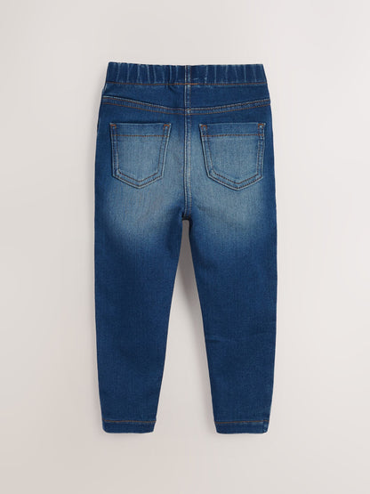Dsiney Kidz - Mid Blue/Light Blue Denim 2 Pack Elasticated Waist Jeggings (3mths-7yrs) image 8