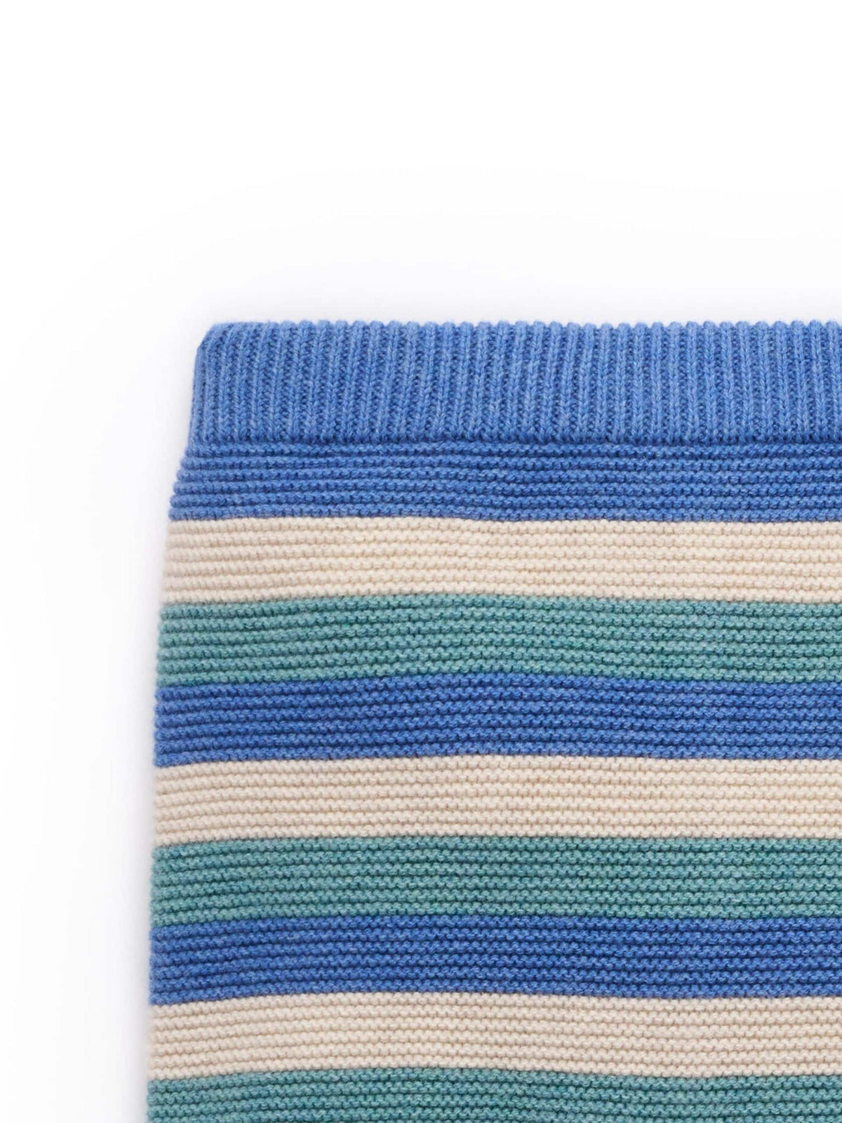 Purebaby Blue Garter Stitch Knit Leggings - image 5