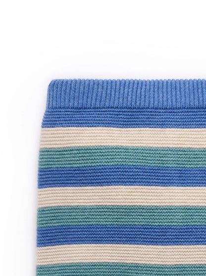 Purebaby Blue Garter Stitch Knit Leggings - image 5