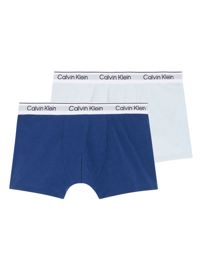 Dsiney Kidz - Calvin Klein Blue Icon Cotton Stretch Trunks 2 Pack image 1
