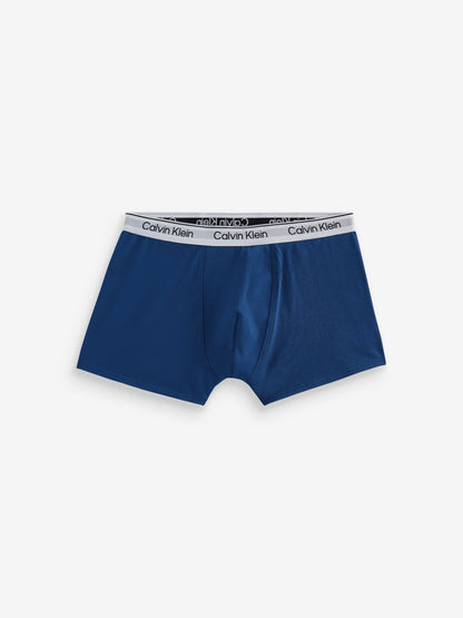 Dsiney Kidz - Calvin Klein Blue Icon Cotton Stretch Trunks 2 Pack image 3