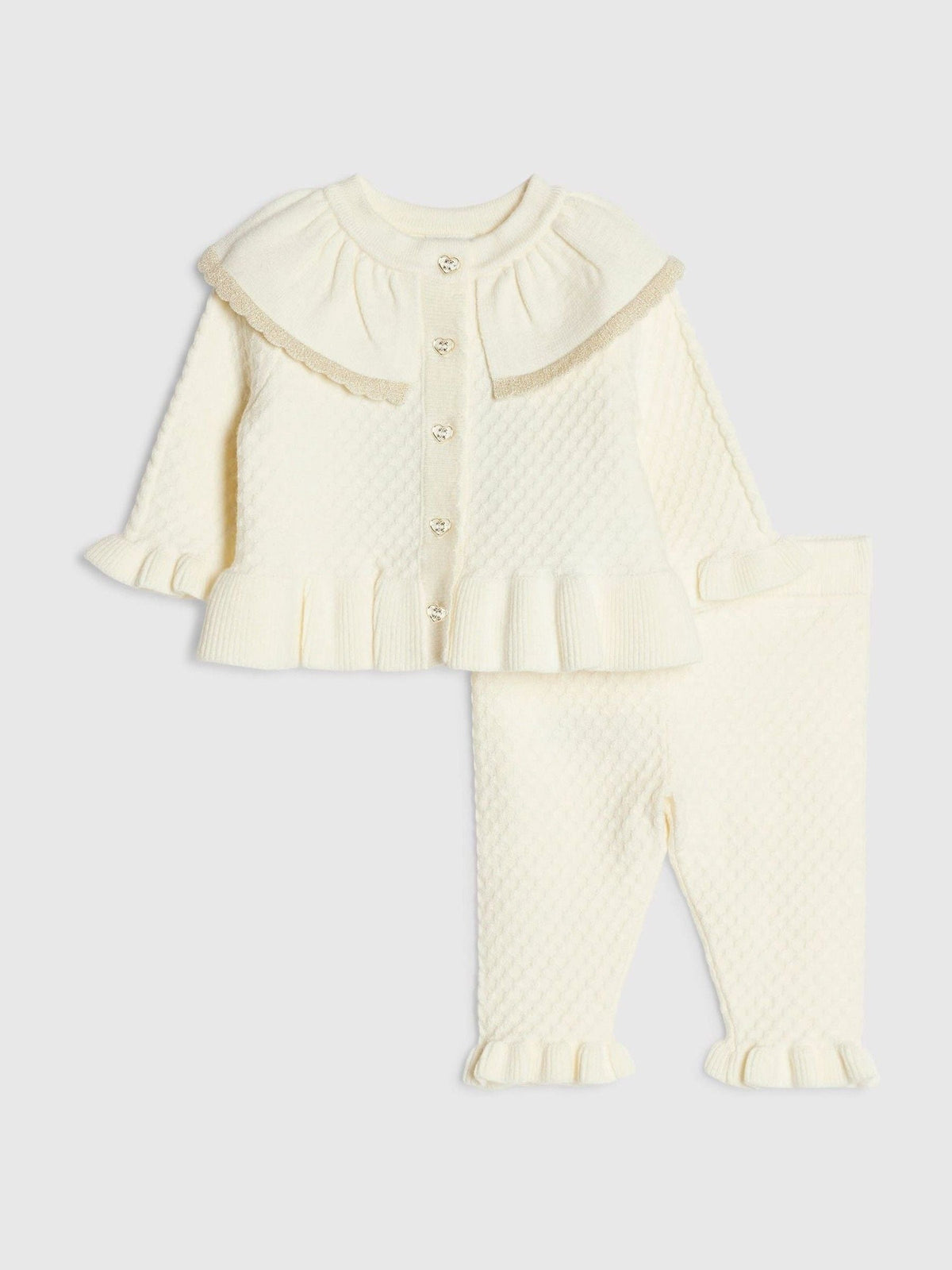 River Island Cream Bow Cardigan & Leggings Set - image 1