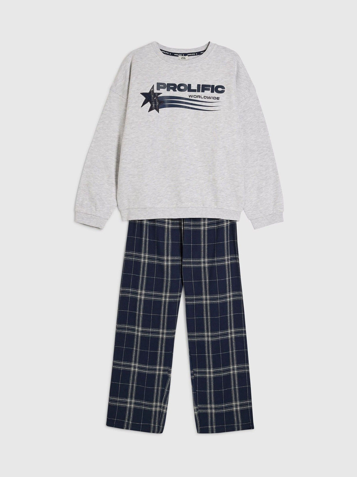 River Island Grey Prolific Sweater & Joggers Pyjamas Set - image 3