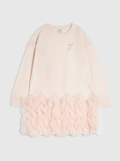 River Island Pink Tulle Bow Jumper Dress - image 1