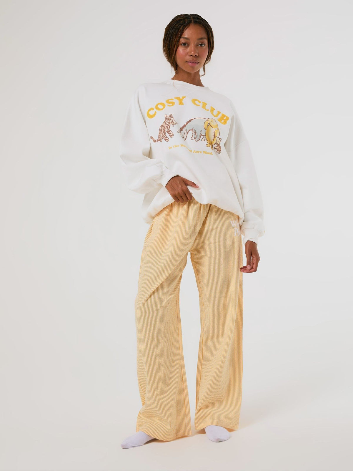 Skinnydip White Disney Winnie The Pooh Cosy Sweatshirt and Trousers Set - image 1