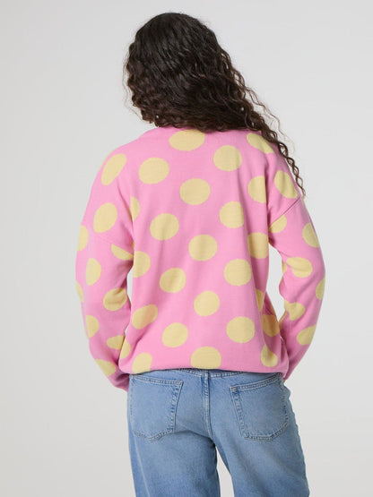 Skinnydip Pink Disney Minnie Mouse Polka Dot Knitted Jumper - image 5