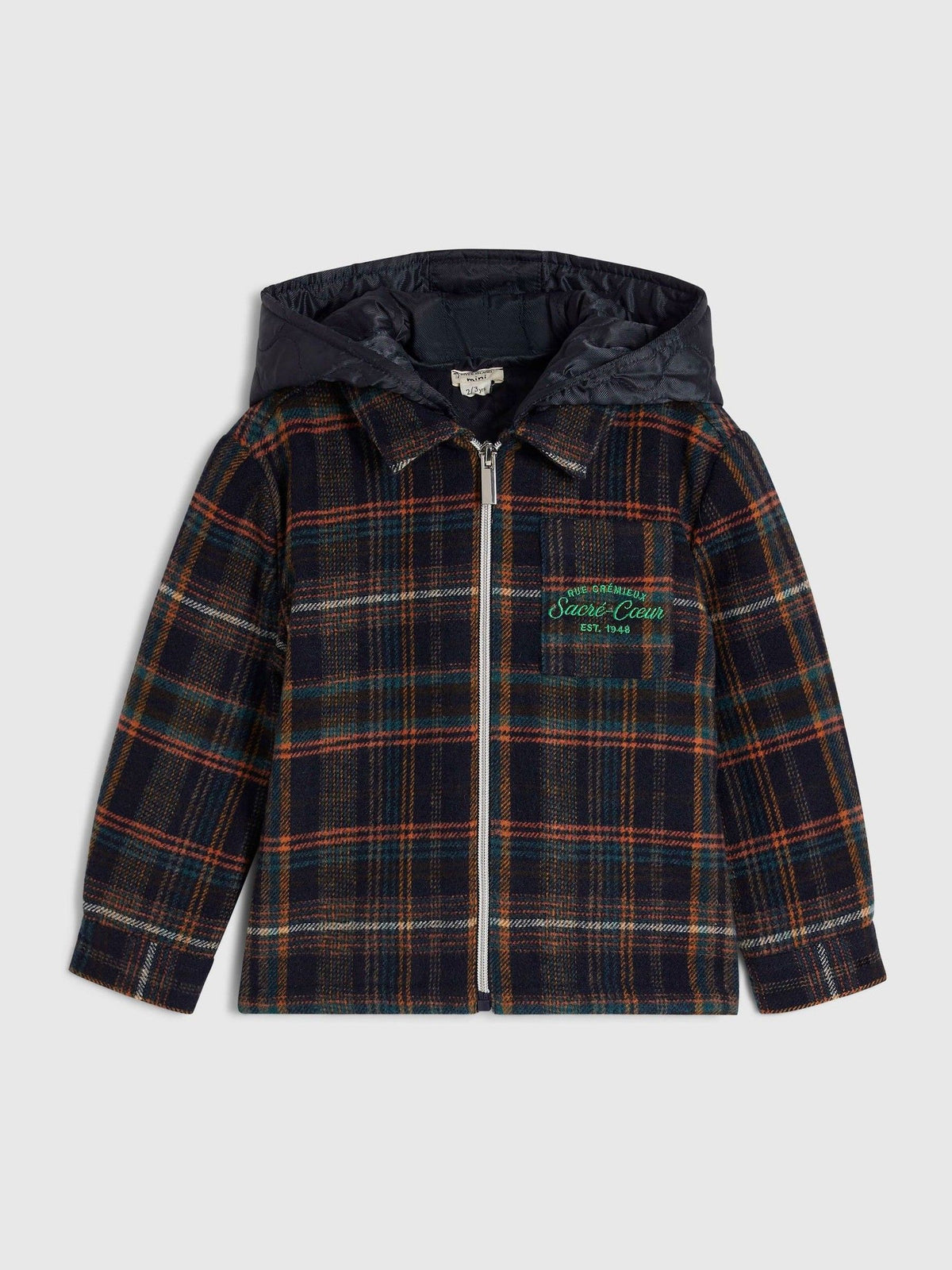 River Island Blue Quilted Check Jacket - image 1