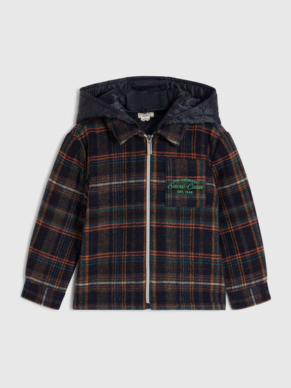 River Island Blue Quilted Check Jacket - image 1